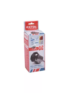   EXTOL PREMIUM körkivágó téglához, SDS Plus befogás; 73mm, M16×100mm hosszúságú szár