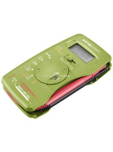   EXTOL CRAFT digitális multiméter; Amper/Volt/Ohm mérő, hangjelző funkcióval, CE, 1 db 9V elem