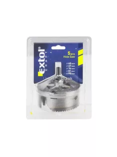   EXTOL CRAFT körkivágó klt. fához; 5 db, mélység:33 mm, átmérők: 60-95 mm