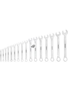   FORTUM csillag-villás kulcs klt. 16db, 6-24mm 61CrV5, mattkróm, vászon tok