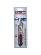 FORTUM tapétavágó kés; automatikus penge visszahúzás, 18mm, pótpenge: 4780003 FORTUM