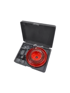   EXTOL PREMIUM körkivágó klt., 10 db-os, (64-70-76-82-89-102-127mm) műanyag, fa, gipszkarton
