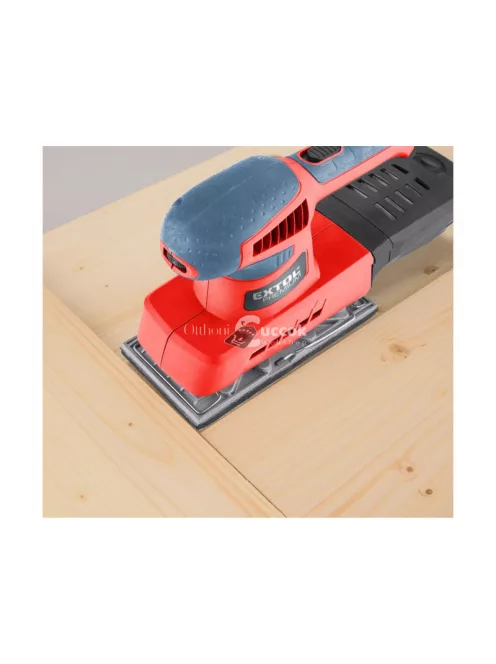 EXTOL PRMIUM vibrációs csiszológép 200 W, max. 13.000 ford/perc, 93×185 mm papír