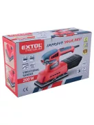 EXTOL PRMIUM vibrációs csiszológép 200 W, max. 13.000 ford/perc, 93×185 mm papír