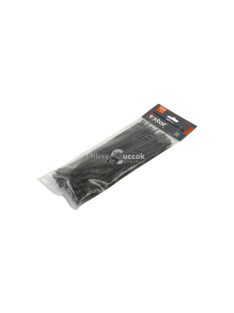   EXTOL PREMIUM kábelkötegelő 3,6×280mm 100db, fekete nylon; UV-, sav- és lúgálló