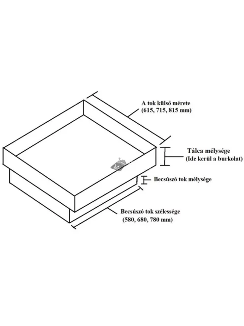 KO33 rozsdamentes acél aknafedlap 800x800mm aknanyíláshoz, burkolható, gázrugós aknatető, belső vízelvezető rendszerrel