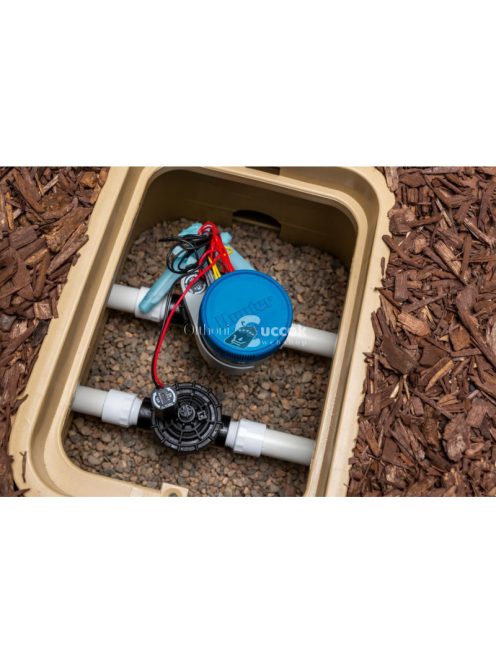 Hunter Bluetooth vezérlő NODE-BT-100 - elemes, PGV101G-B BSP mágnesszeleppel, 1 körös, kültéri, okos öntözőrendszer
