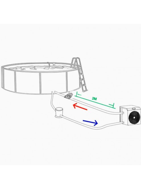 Fairland EraSpa Mini SHP03 hőszivattyú medencéhez, 3.5 kW teljesítményű