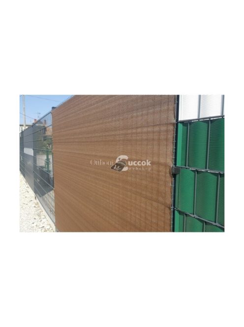 Medencefedő háló kerítésre, BROWNTEX 2x50m barna 90% árnyékolás