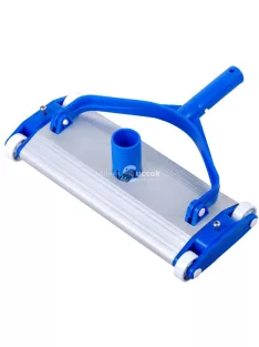   Alumínium medence porszívófej, 45 cm, ezüst-kék színben, kézi használatra