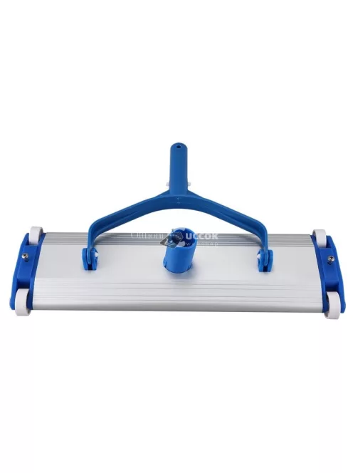 Alumínium medence porszívófej, 45 cm, ezüst-kék színben, kézi használatra