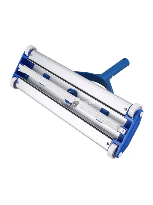 Alumínium medence porszívófej, 45 cm, ezüst-kék színben, kézi használatra