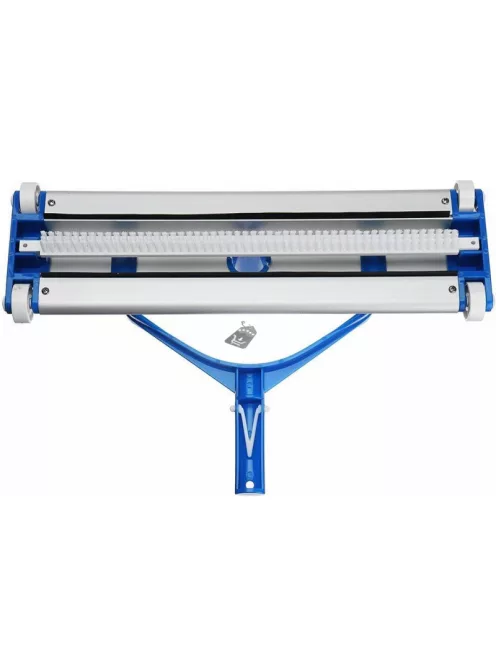 Alumínium medence porszívófej, 45 cm, ezüst-kék színben, kézi használatra