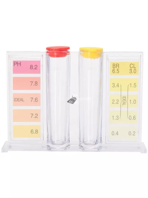 Folyadékos pH / Cl / Br Vízteszt Készlet - Vízelemző, 3 paraméteres - könnyedén ellenőrizheted a víz minőségét!