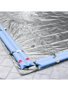Silverado Téli Védőtakaró 6.0 x 3.0 m Medencéhez, Négyszög Alakú, Földbe Süllyeszthető, Ezüst/Fekete