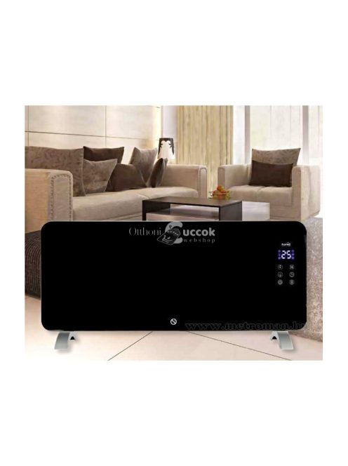 FK 430 WIFI Smart elektromos hősugárzó, álló/fali kivitel, 1000/2000 W, IPX4, Wifi kapcsolat, fekete színű