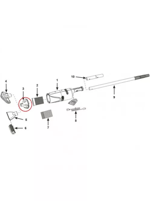 INTEX Kézi medence porszívóház előlap, 28620 készülékhez (12277) - Medence porszívóház előlap INTEX 28620 készülékhez