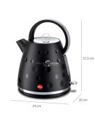 ELDOM C245 vezeték nélküli elektromos vízforraló, fekete, 1.7 L