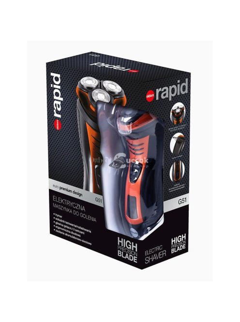 G51 GYORS ELDOM elektromos borotva - férfi borotválkozás, nedves és száraz borotválkozás, hipoallergén pengék