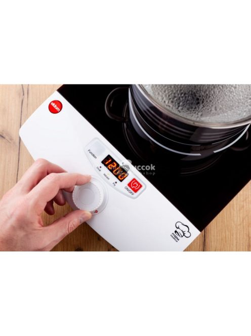Indukciós főzőlap ELDOM 2000W PI100 - 1 égős hobbi - energiatakarékos - gyors főzés