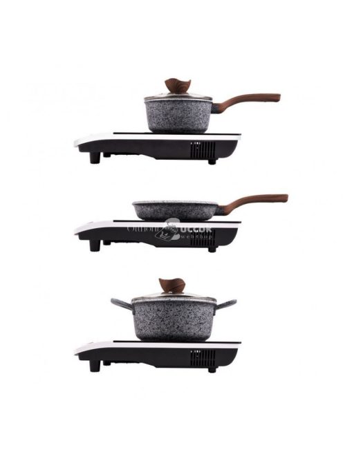 Indukciós főzőlap ELDOM 2000W PI100 - 1 égős hobbi - energiatakarékos - gyors főzés