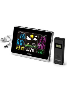   Időjárás állomás METEO SP62s - időjárás előrejelzés, hőmérséklet, páratartalom, csapadék mérés, digitális kijelző