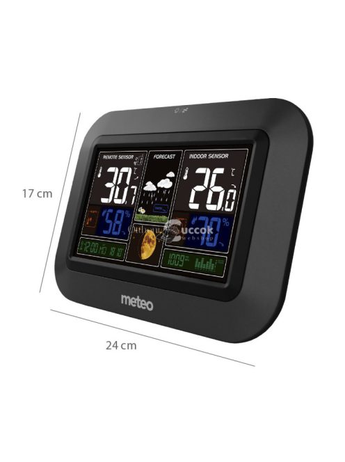 Időjárásállomás METEO SP80T - időjárás előrejelzés, hőmérséklet, páratartalom, szélsebesség, esőmennyiség mérés.