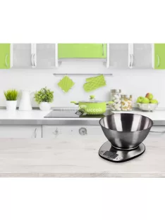   Elektronikus konyhai mérleg tálal, rozsdamentes acél - ELDOM WK320S