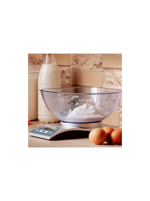 Elektronikus konyhai mérleg tálal WK340 ELDOM - digitális konyhai mérleg, konyhai mérőeszköz