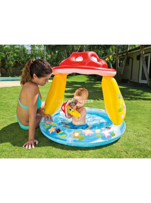 Babafürdő felfújható gombás tetővel Intex 57114