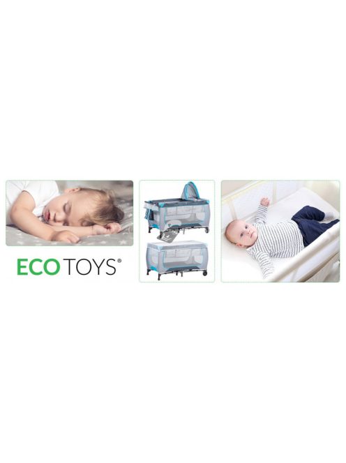 Utazóágy pelenkázó asztallal Ecotoys - utazóágy, pelenkázó asztal, Ecotoys, gyerek utazás, praktikus pelenkázás