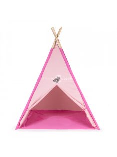   Indián tipi sátor, rózsaszín wigwam gyerekeknek, játéksátor - outdoor, beltéri, gyermek játék, táborozás