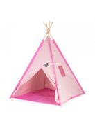 Indián tipi sátor, rózsaszín wigwam gyerekeknek, játéksátor - outdoor, beltéri, gyermek játék, táborozás