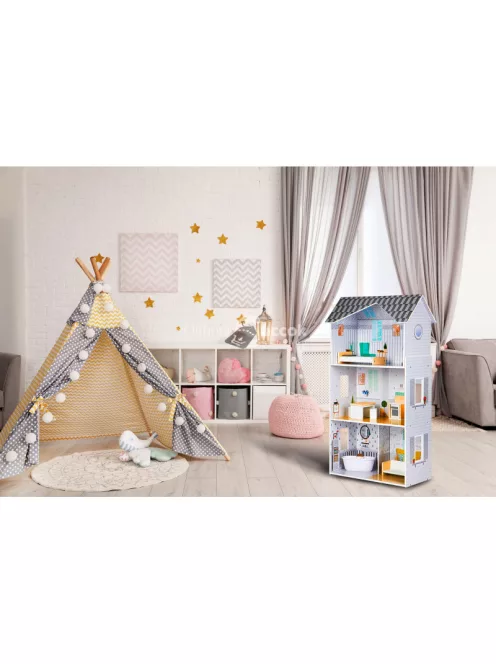 Fa baba ház bútorokkal Grace rezidencia ECOTOYS
