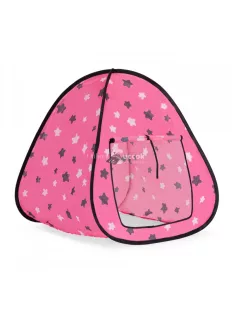   Rózsaszín sátorház csillagokkal lányoknak - gyerekeknek - rózsaszín - csillagos - lány - sátor - ház