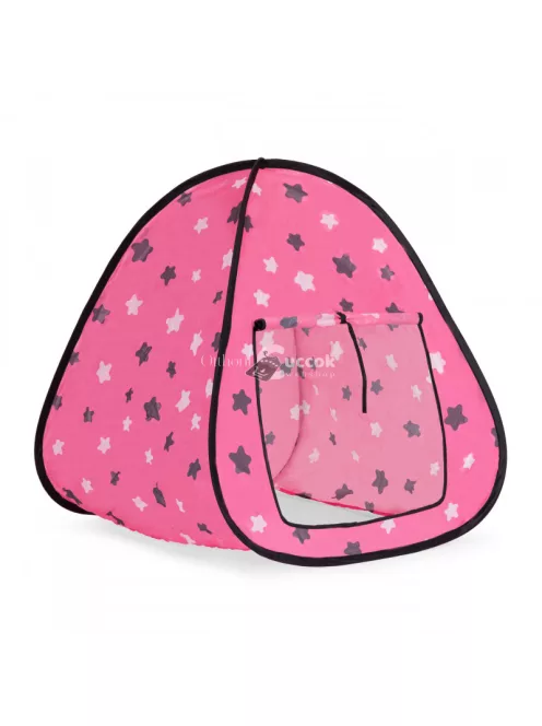 Rózsaszín sátorház csillagokkal lányoknak - gyerekeknek - rózsaszín - csillagos - lány - sátor - ház