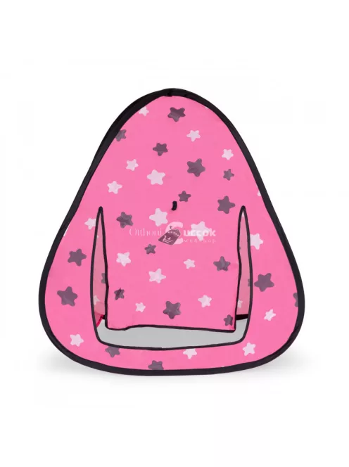 Rózsaszín sátorház csillagokkal lányoknak - gyerekeknek - rózsaszín - csillagos - lány - sátor - ház