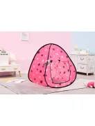 Rózsaszín sátorház csillagokkal lányoknak - gyerekeknek - rózsaszín - csillagos - lány - sátor - ház