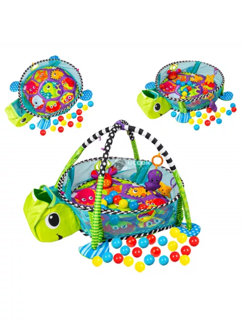 Nagy tevékenységmatrac labdákkal ECOTOYS - játék, fejlesztés, gyermek, szórakozás, színes, puha