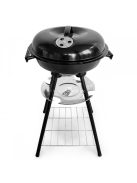 Kerti grill védővel és hamutálcával - BBQ sütő kerti használatra, fedéllel és hamuzsákkal