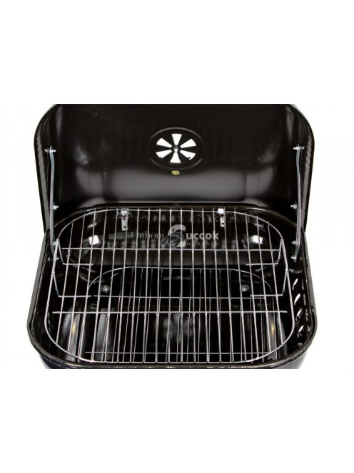 Kerti grill sütő hajtható fedéllel és kerekekkel