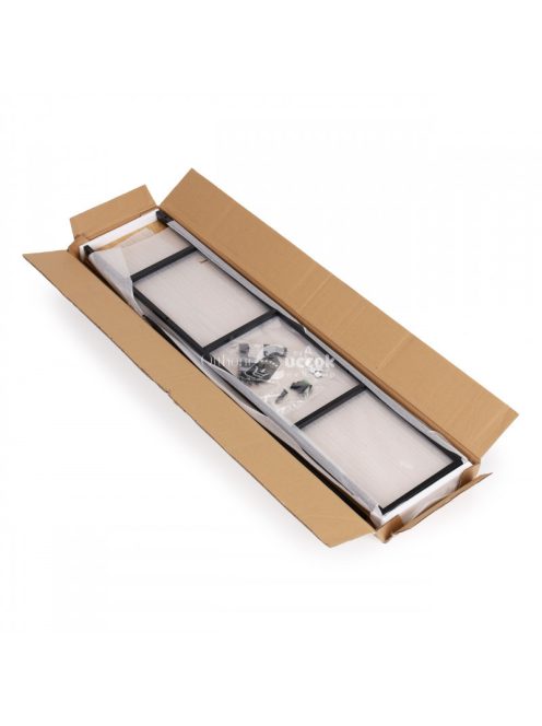 Modern széles fa könyvespolc 4 polccal LOFT