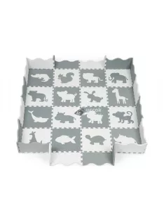   Habos szőnyeg kerítéssel puzzle száraz medence 36 darabos Ecotoys