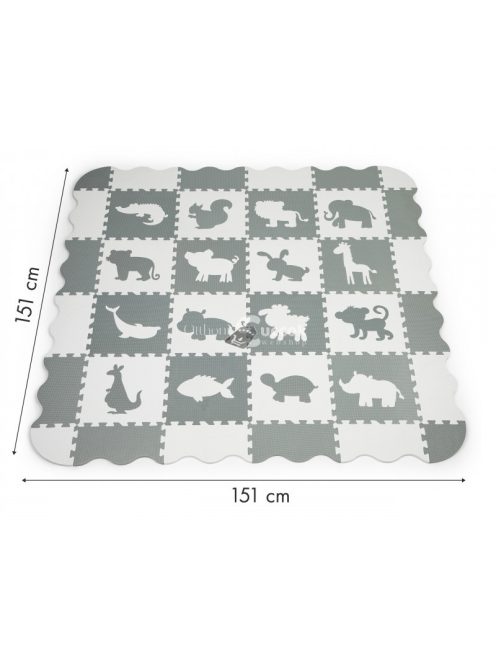 Habos szőnyeg kerítéssel puzzle száraz medence 36 darabos Ecotoys