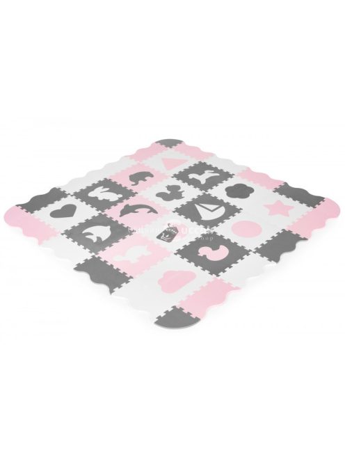 Habos szőnyeg kerítéssel puzzle száraz medence 36 elemes ECOTOYS