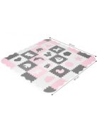 Habos szőnyeg kerítéssel puzzle száraz medence 36 elemes ECOTOYS