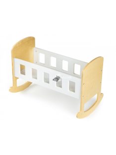   Fa babakocsi ECOTOYS - bababútor, fa játék, gyermekszoba dekoráció, öko játék, babaágy