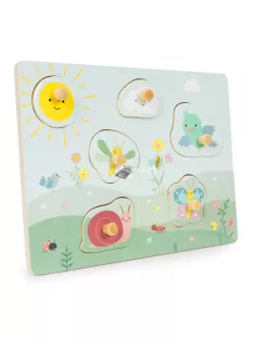 Fa érzékszervi tábla különböző anyagokkal