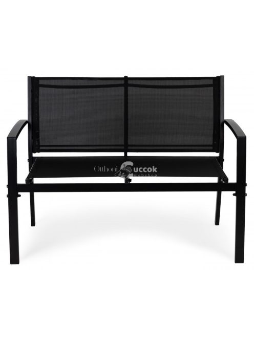 Kerti bútor szett: asztal, pad, karosszékek, fém - modern kertészeti berendezés - kerti bútorok