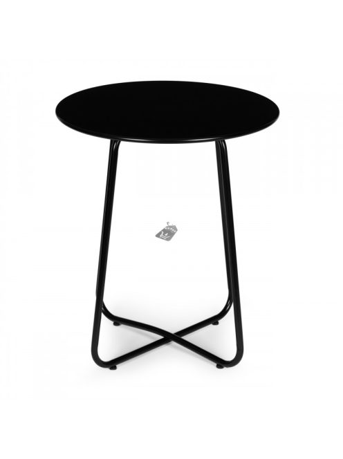 Kerti bútor szett, két szék, fekete asztal